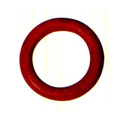 Weldless Round Ring, Forged Carbon Steel, Painted Red